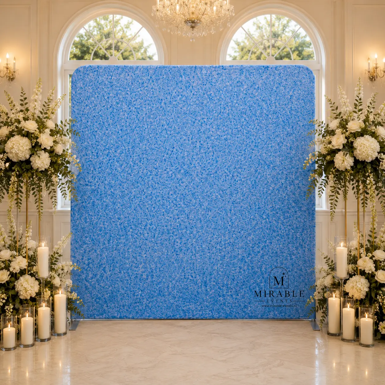 Photobooth achtergrond Blue Sparkle