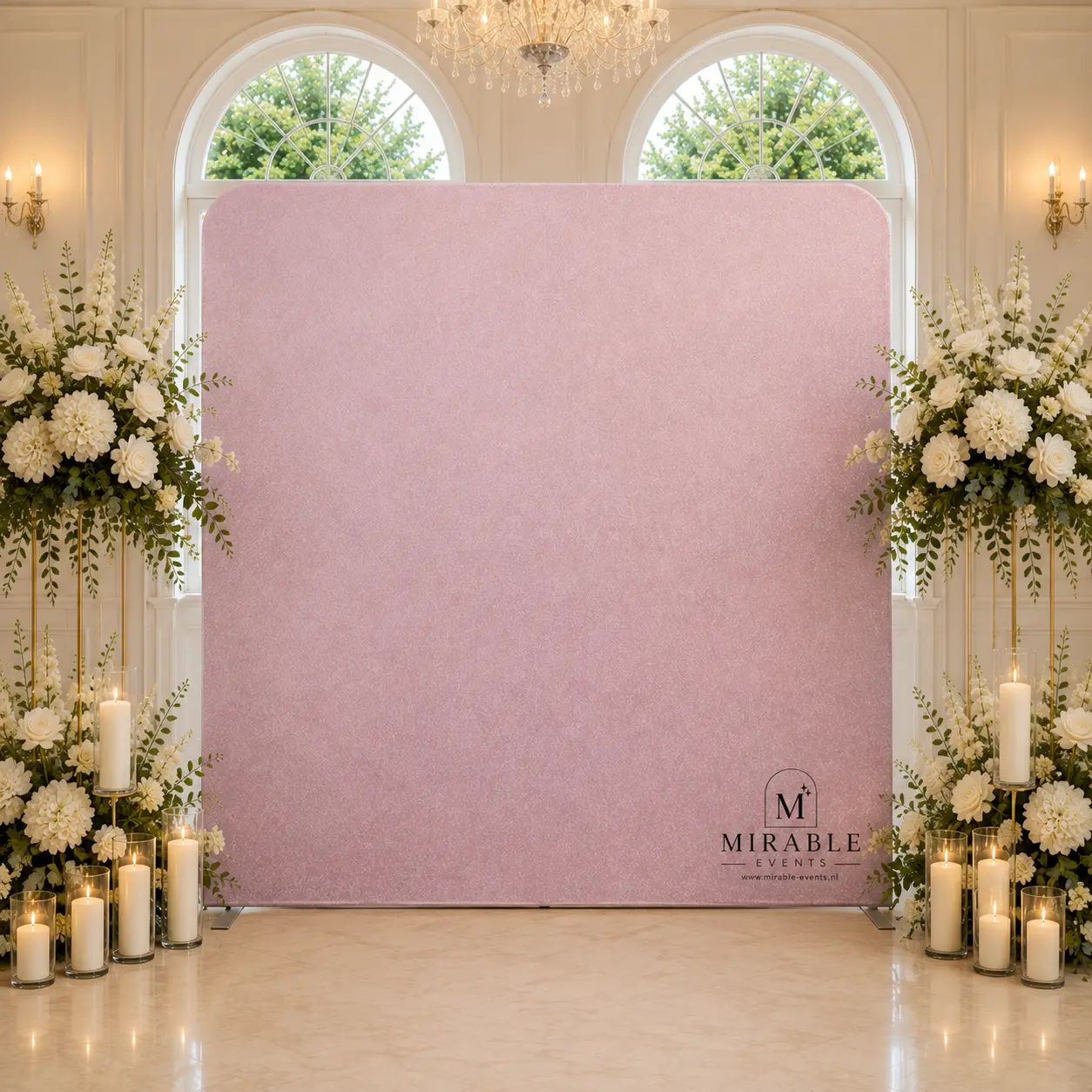 Photobooth achtergrond Blush Sparkle